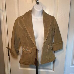 Yes London Leather Jacket made with real leather NWT